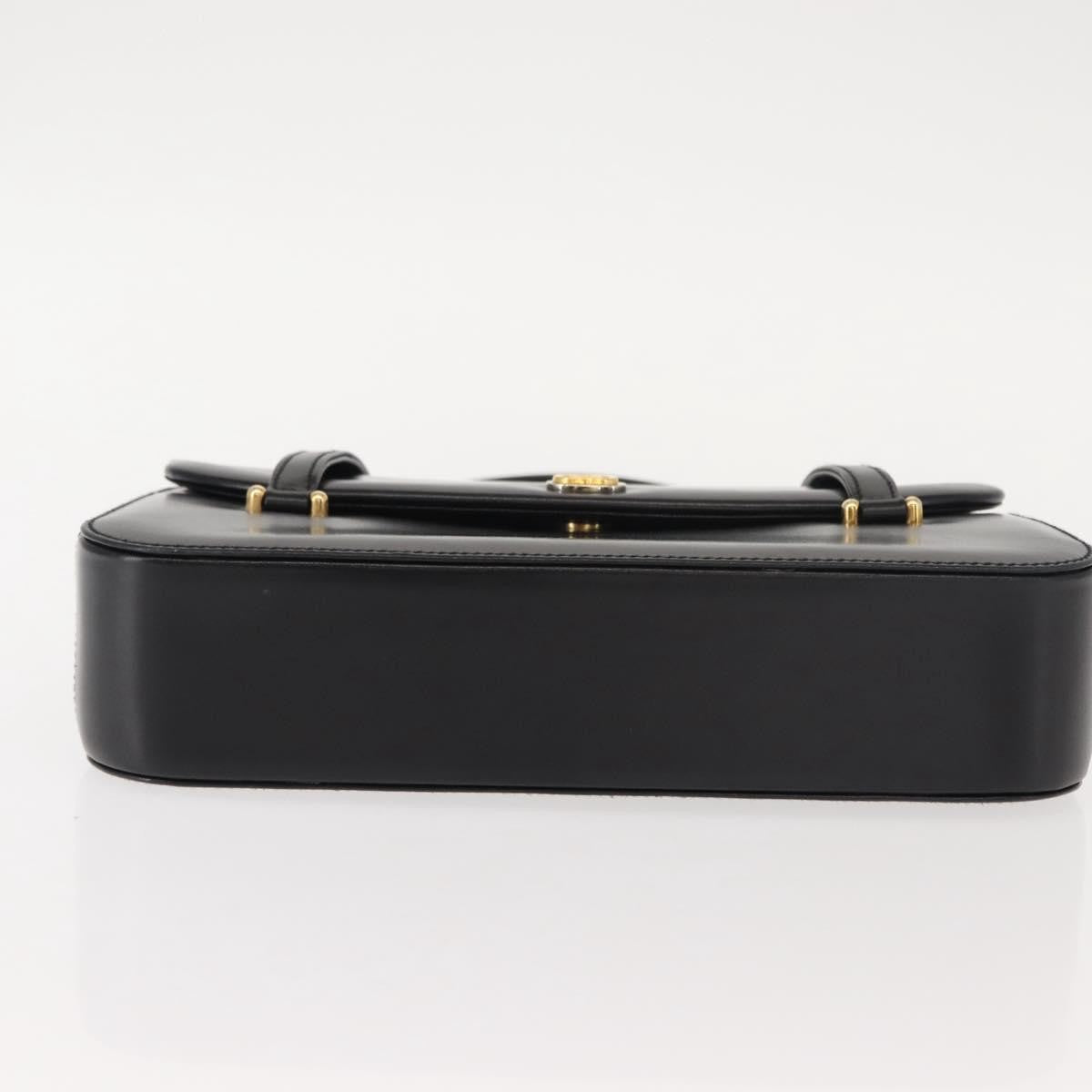 Gucci Vintage Handbag Leather, BLACK, LEATHER, Handbag