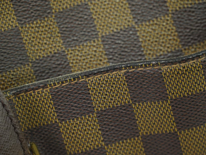 Louis Vuitton Belem Handbag Damier, BROWN, CANVAS, Shoulder bag