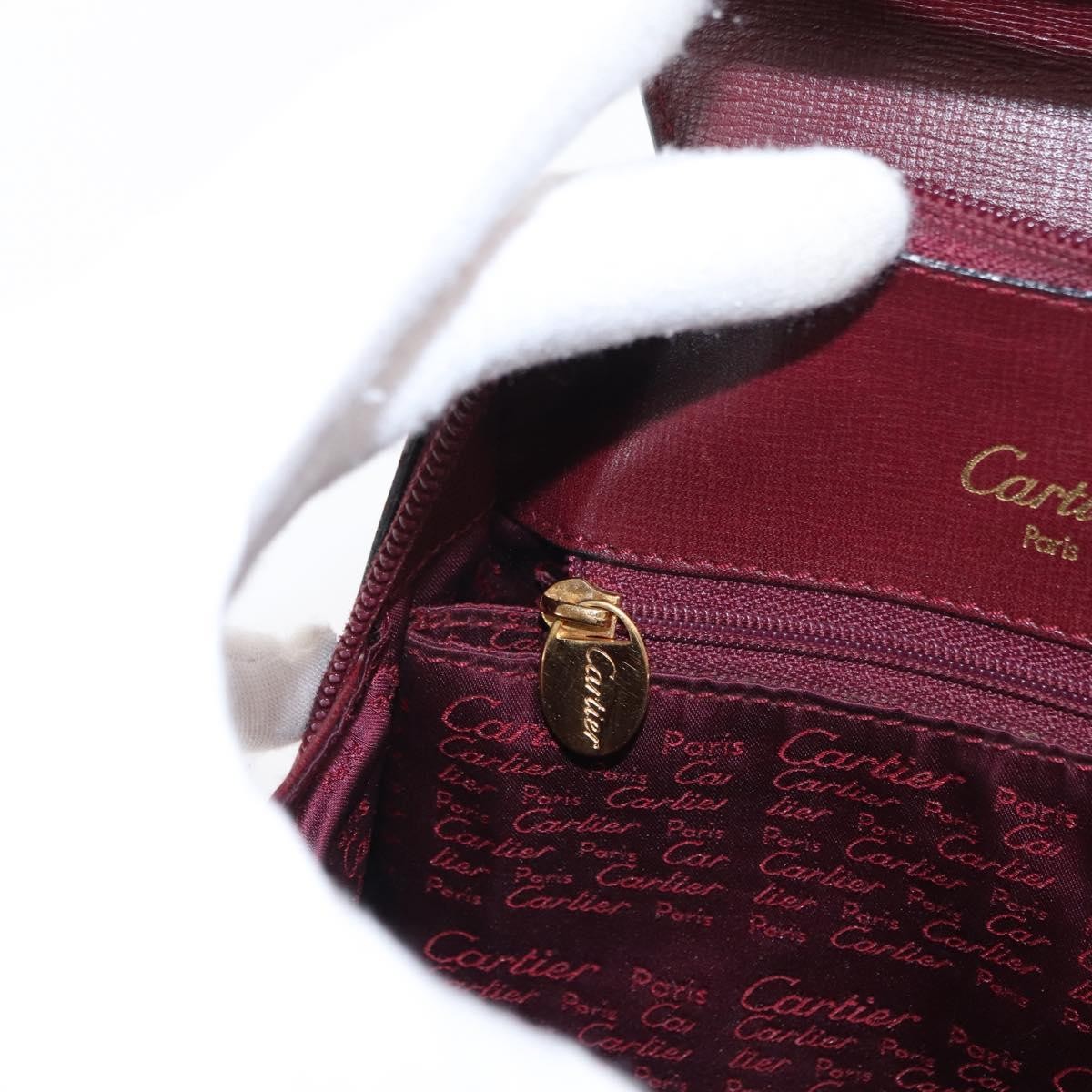cartier Happy birthday backpack Leather, BURGUNDY, LEATHER, Backpack