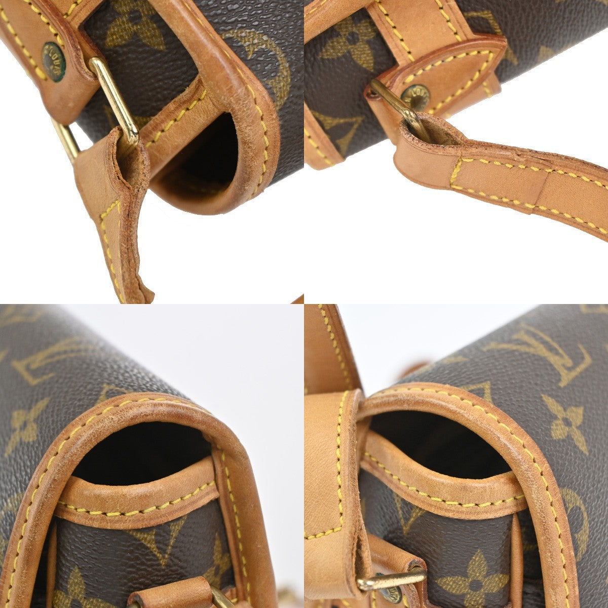 Louis Vuitton Sologne Handbag Monogram Canvas, Brown, Leather, Shoulder Bag