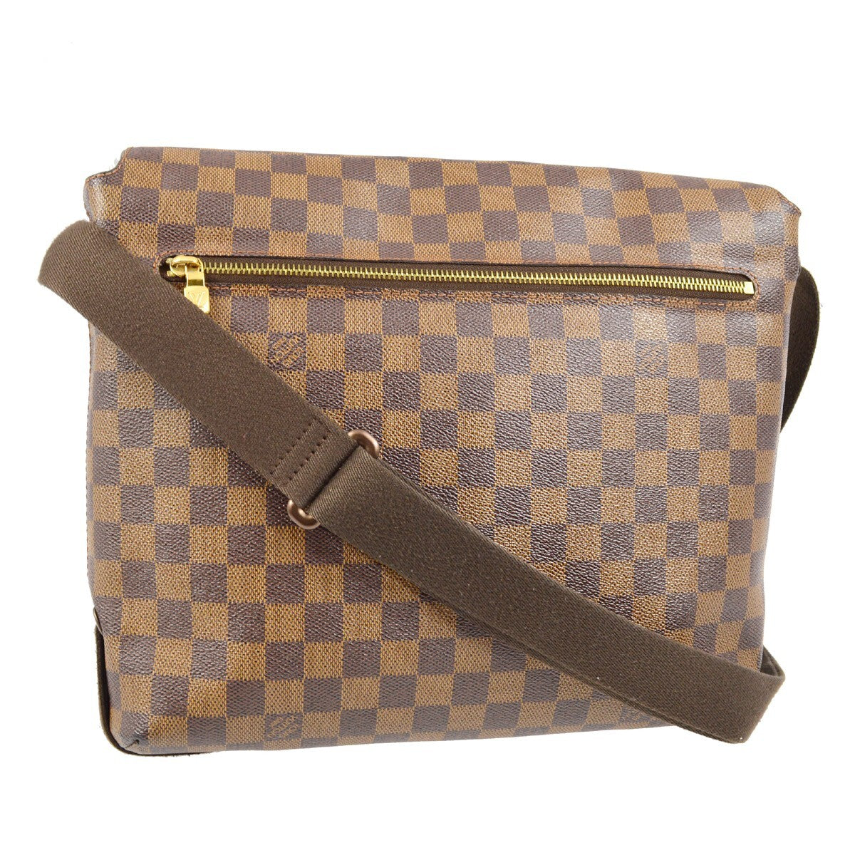 Louis Vuitton Brooklyn Handbag Damier, Brown, Canvas, Shoulder Bag