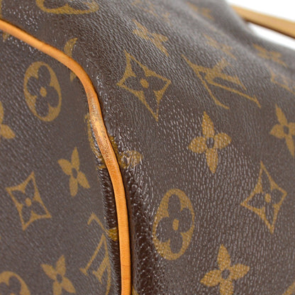 Louis Vuitton Palermo Handbag Monogram Canvas, BROWN, CANVAS, Tote bag