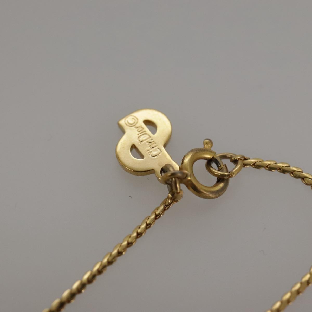 Christian Dior CD Pendant Necklace Gold-plated, GOLD, GOLD_PLATED, Necklace