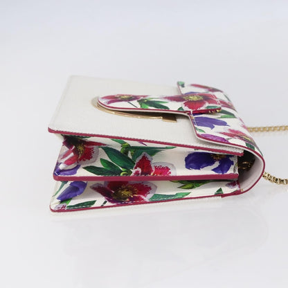 Salvatore Ferragamo Vintage Gancini Chain Shoulder Bag Canvas, MULTICOLOUR, CANVAS, Shoulder bag