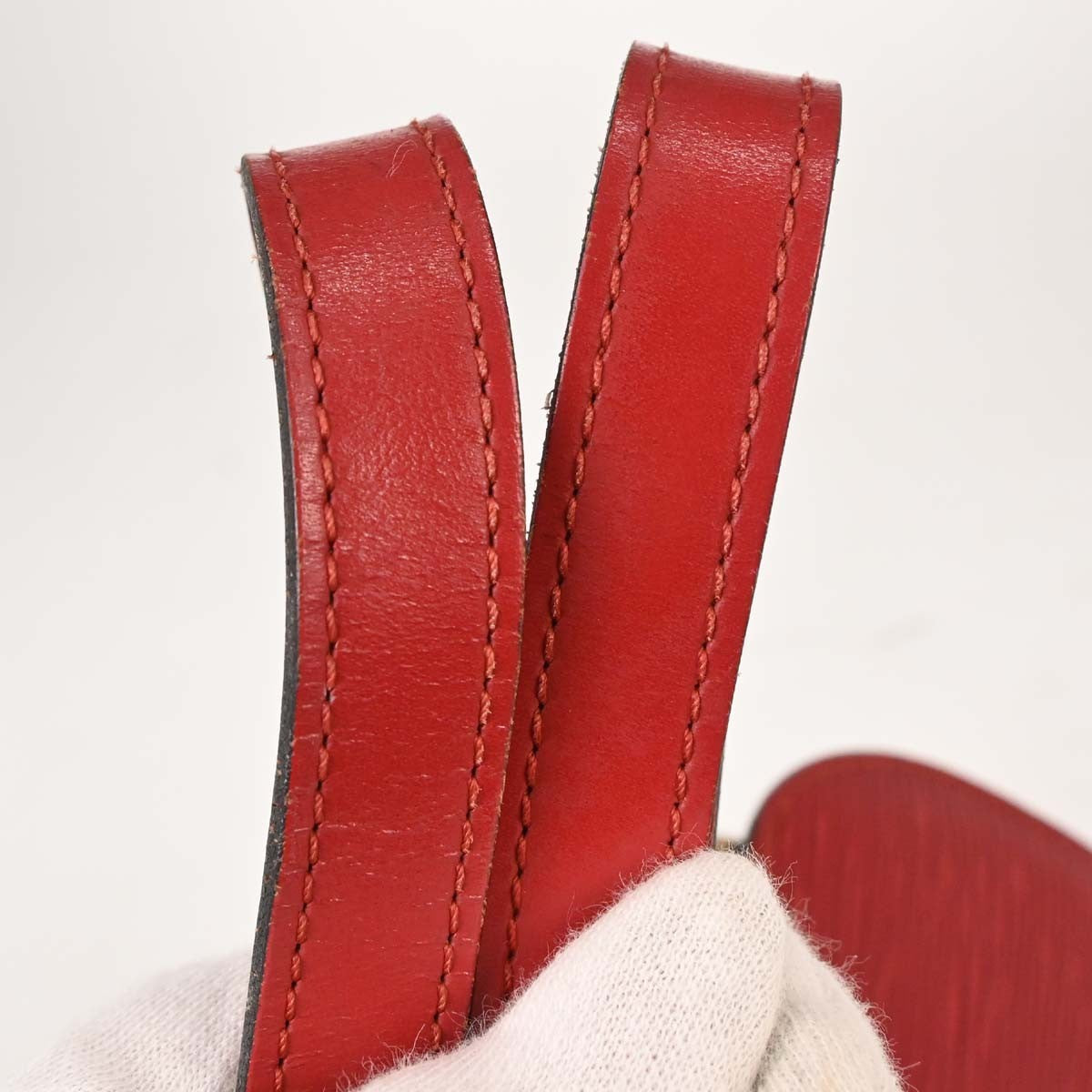 Louis Vuitton Soufflot Handbag Epi Leather, Red, Leather, Handbag