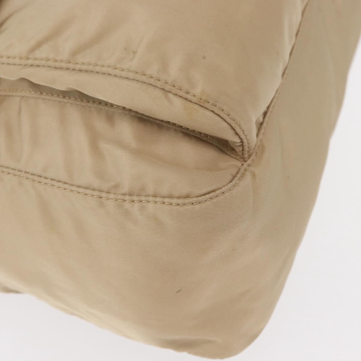 Prada Buckle Messenger Bag Tessuto, Beige, Nylon, Shoulder Bag