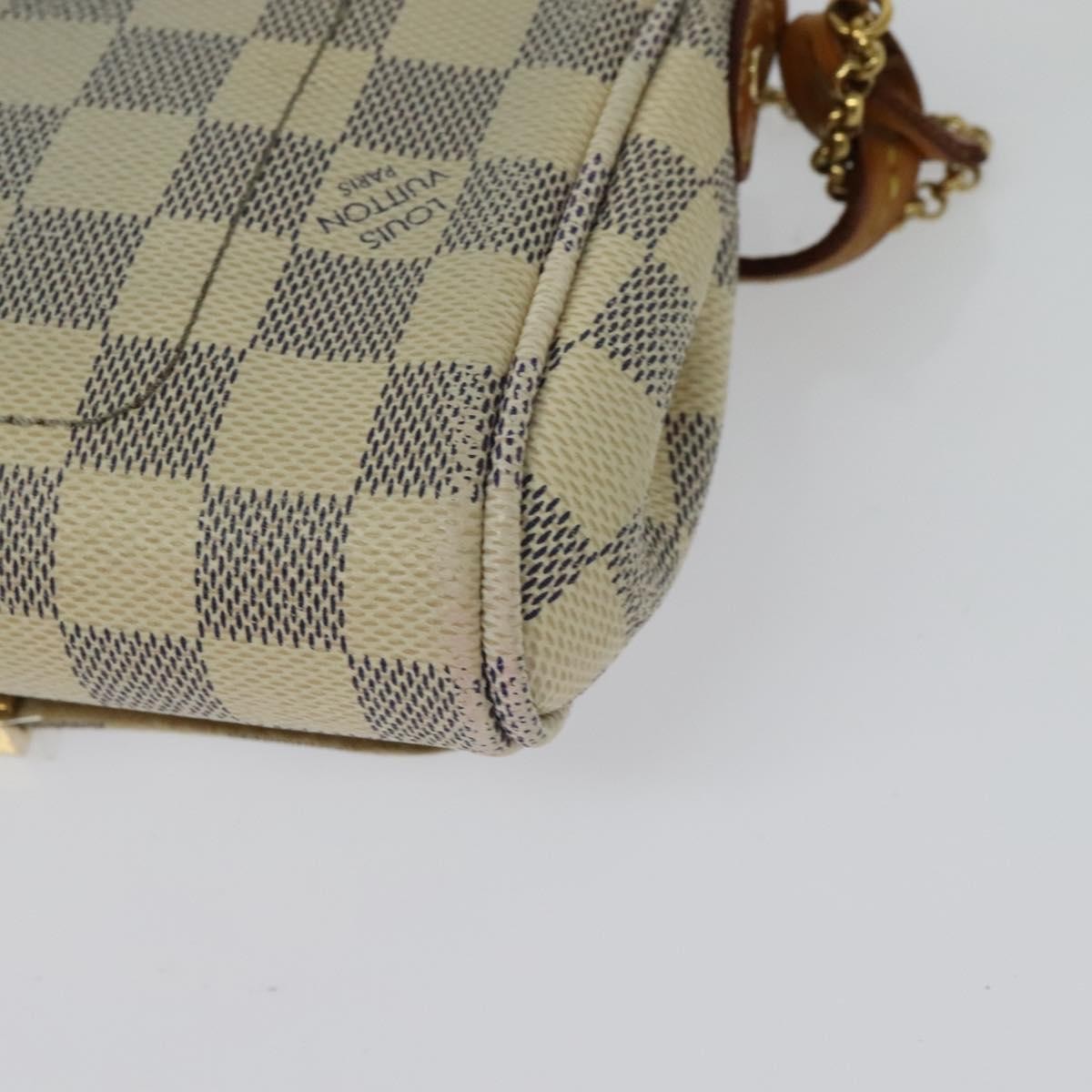 Louis Vuitton Favorite Handbag Damier, WHITE, CANVAS, Handbag
