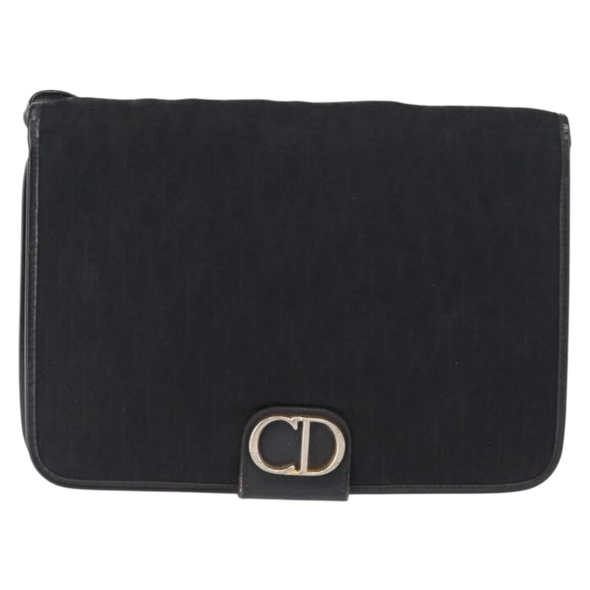 Christian Dior Vintage CD trotter Shoulder bag Canvas, BLACK, CANVAS, Shoulder bag