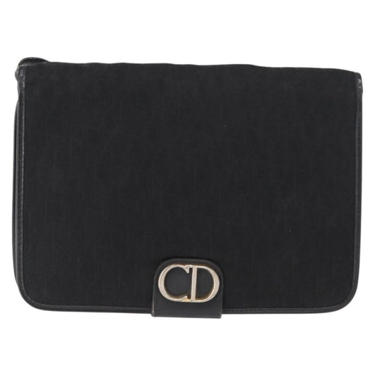 Christian Dior Vintage CD trotter Shoulder bag Canvas, BLACK, CANVAS, Shoulder bag