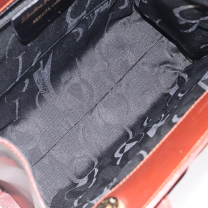 Salvatore Ferragamo Convertible Vara Bow Tote Leather, BROWN, LEATHER, Handbag