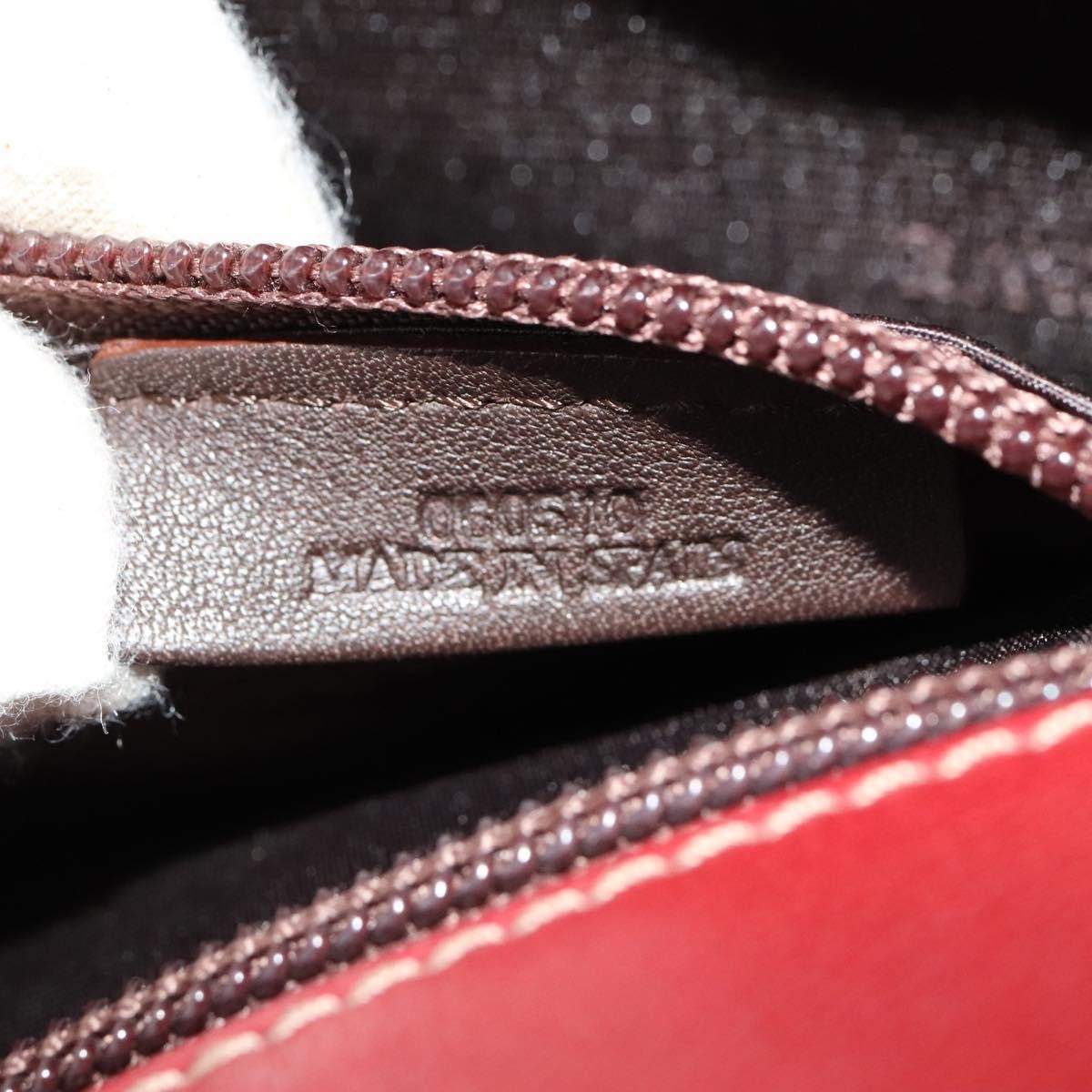Loewe Vintage Anagram Tote Leather, Burgundy, Leather, Tote Bag