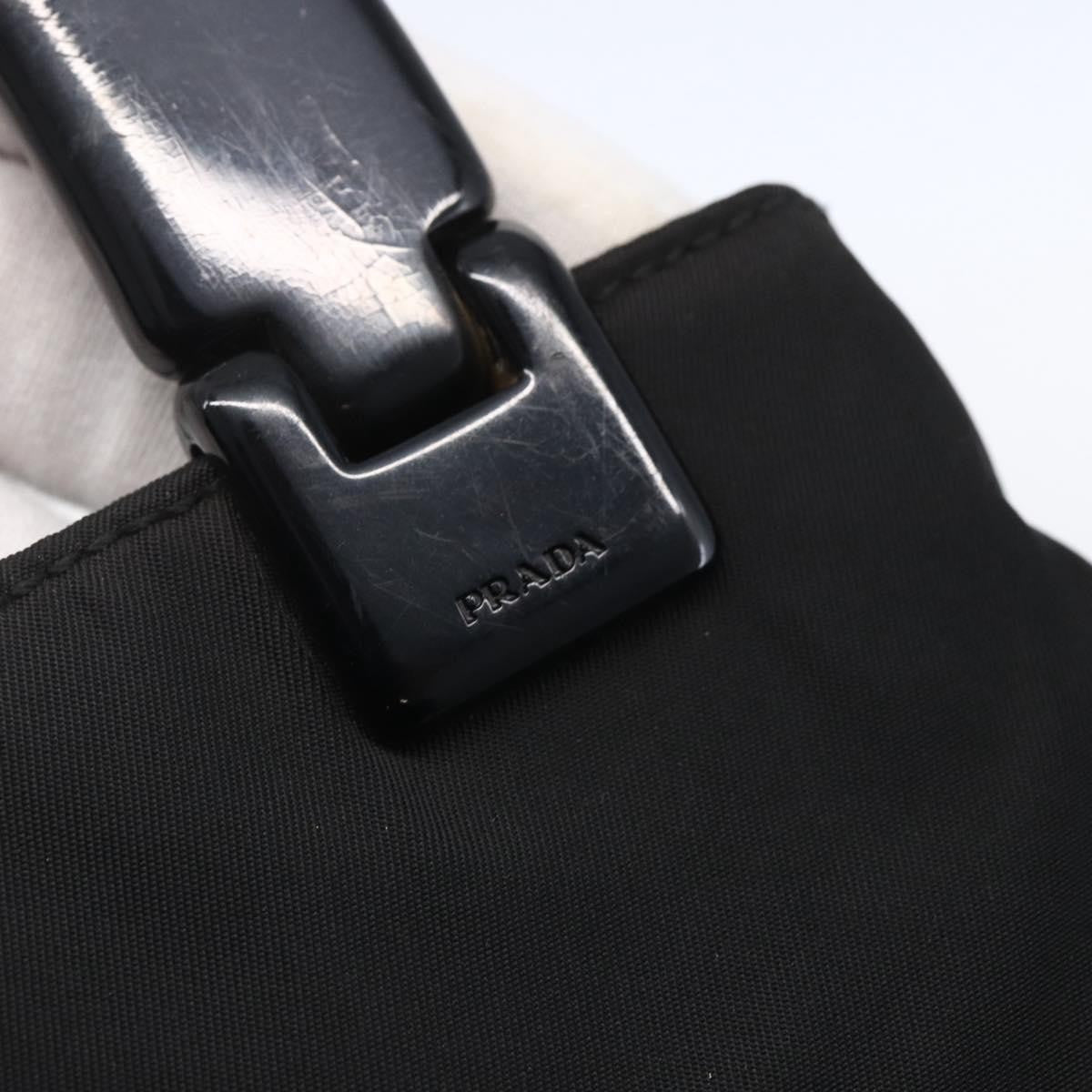 Prada Vintage Handbag Tessuto, Black, Nylon, Handbag