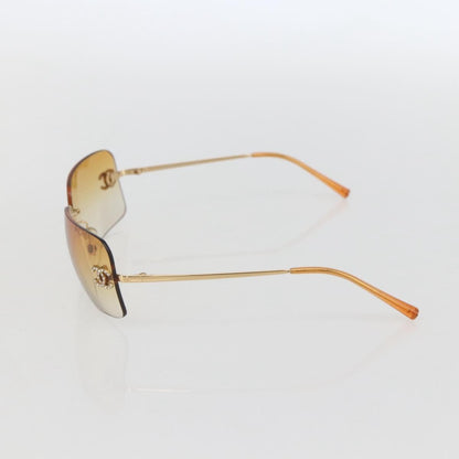 Chanel Logo CC Sunglasses Metal, ORANGE, METAL, Sunglasse