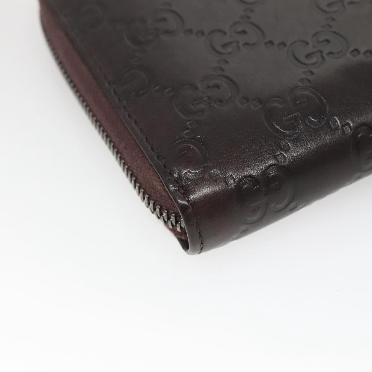 Gucci Guccissima Wallet Motif GG, BROWN, LEATHER, Wallets