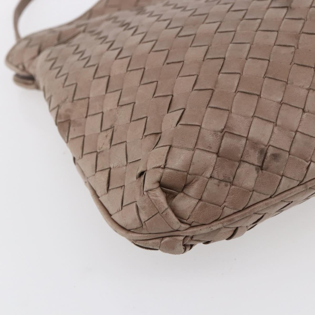 Bottega Veneta Intrecciato Shoulder bag Leather, BEIGE, LEATHER, Shoulder bag