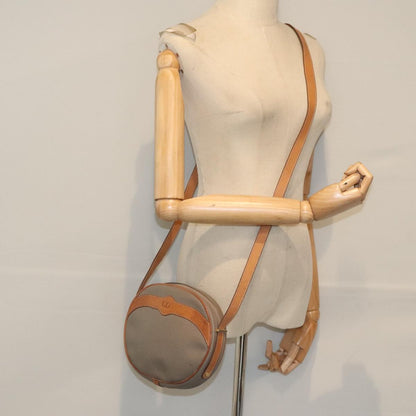 Christian Dior CD Shoulder bag Canvas and Leather, GRAY, CANVAS, Shoulder bag