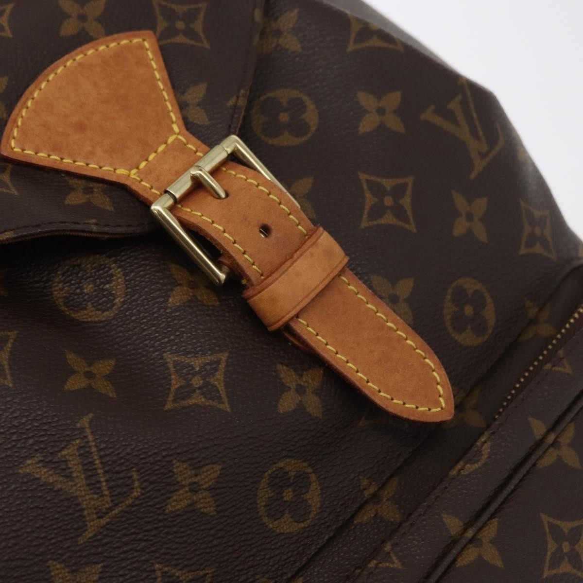 Louis Vuitton Vintage Montsouris Backpack Monogram Canvas, Brown, Canvas, Backpack