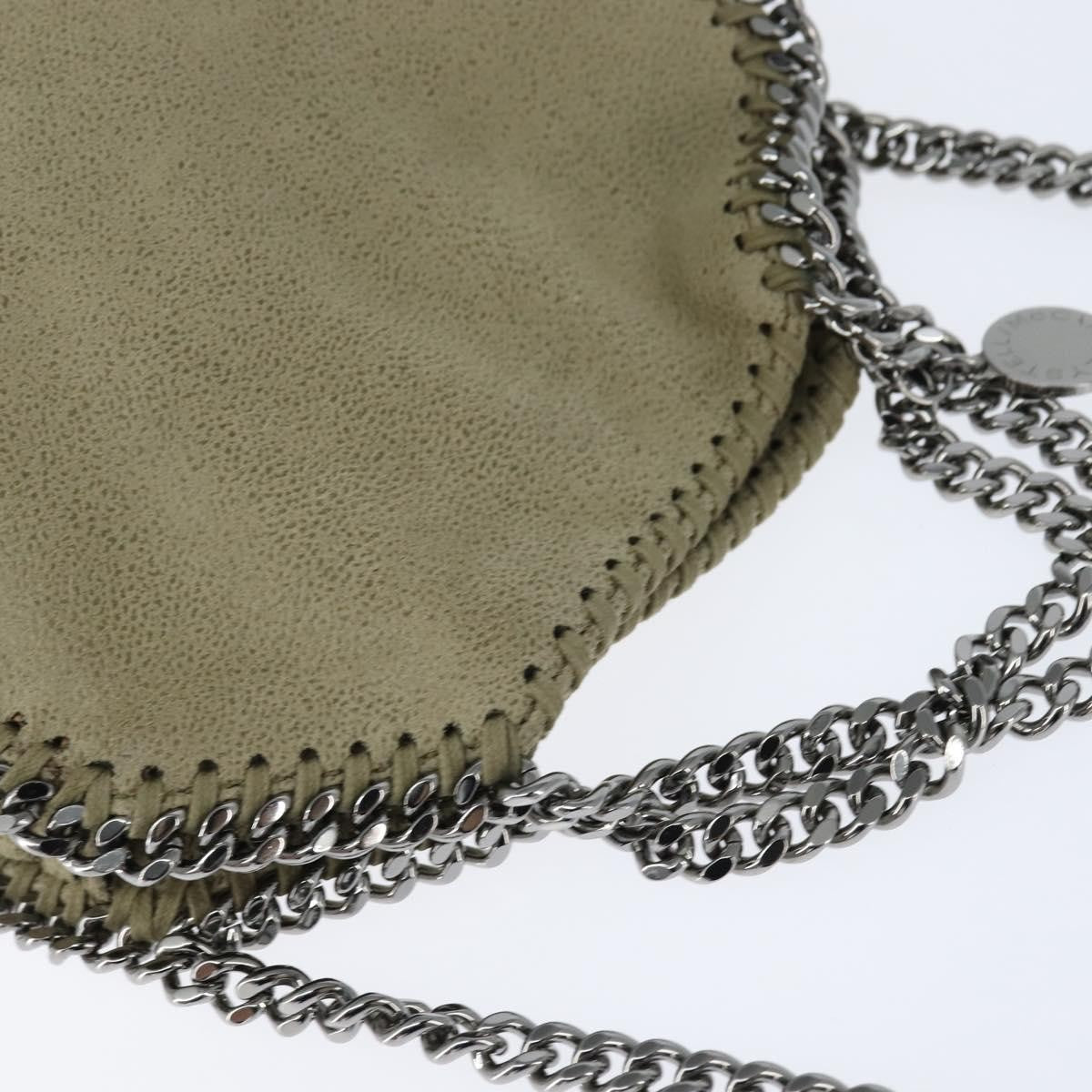 Stella McCartney Falabella Fold Over Bag Shaggy Deer, BEIGE, POLYESTER, Shoulder bag