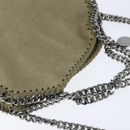 Stella McCartney Falabella Fold Over Bag Shaggy Deer, BEIGE, POLYESTER, Shoulder bag