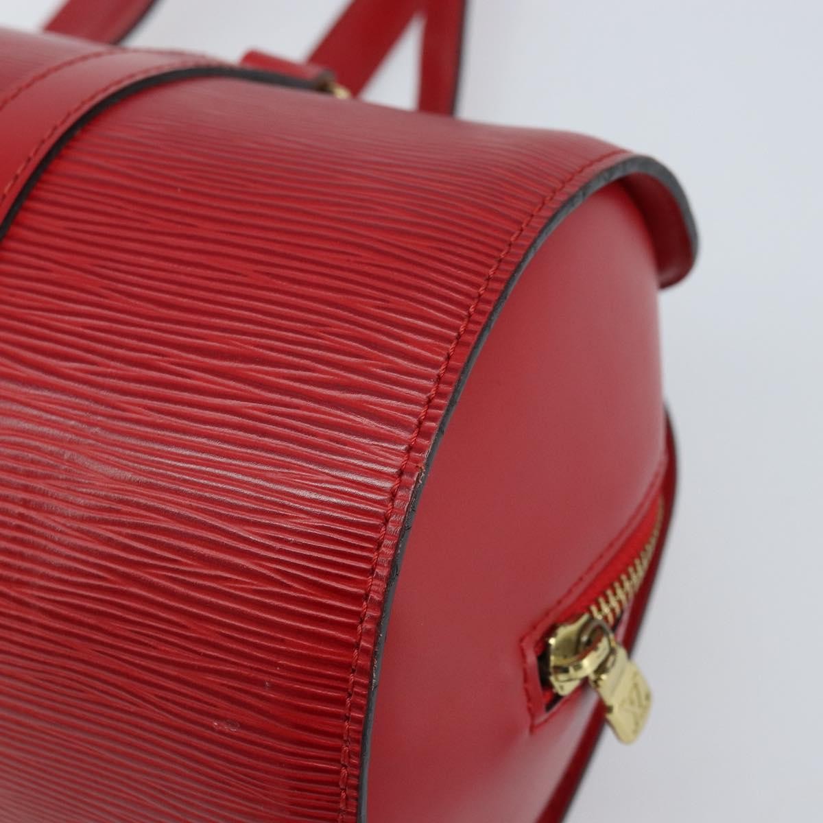 Louis Vuitton Soufflot Handbag Epi Leather, Red, Leather, Handbag