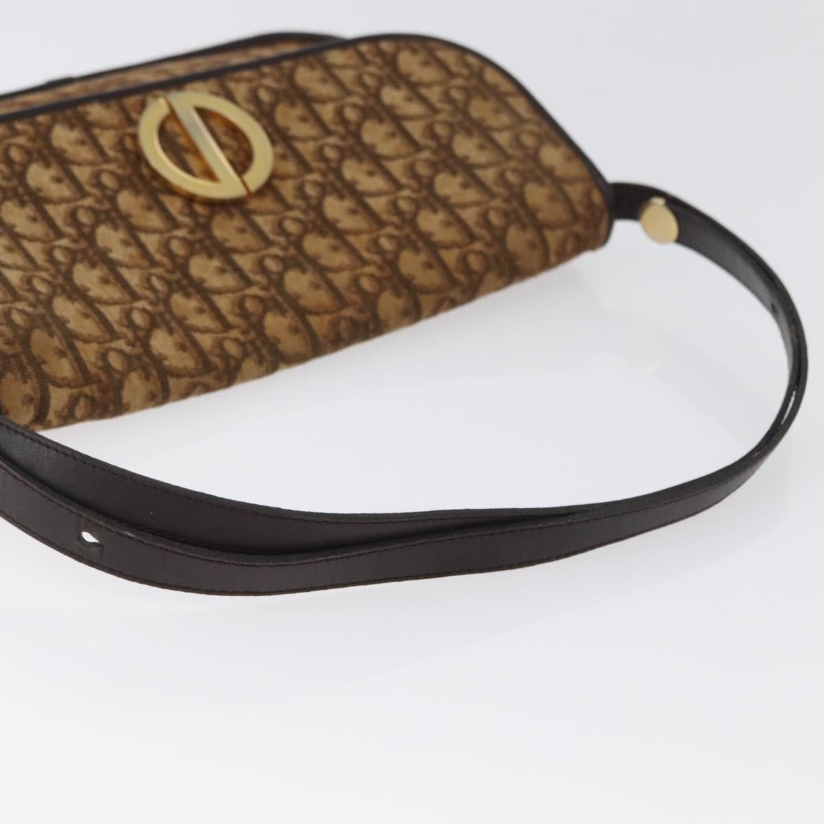 Christian Dior Trotter shoulder bag Canvas, BROWN, CANVAS, Shoulder bag