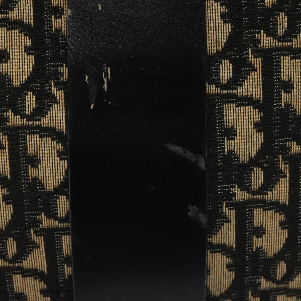 Christian Dior Vintage Trotter Shoulder Bag Canvas, BLACK, CANVAS, Shoulder bag