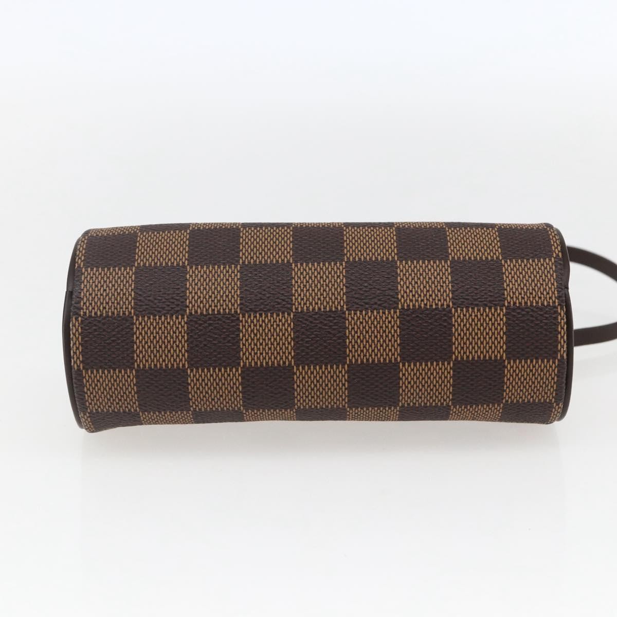 Louis Vuitton Papillon Pochette Damier, Brown, Canvas, Clutch