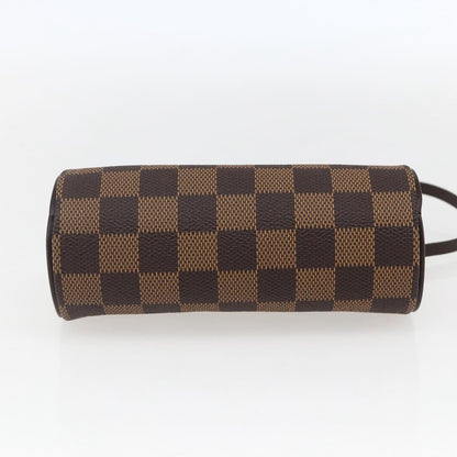 Louis Vuitton Papillon Pochette Damier, Brown, Canvas, Clutch