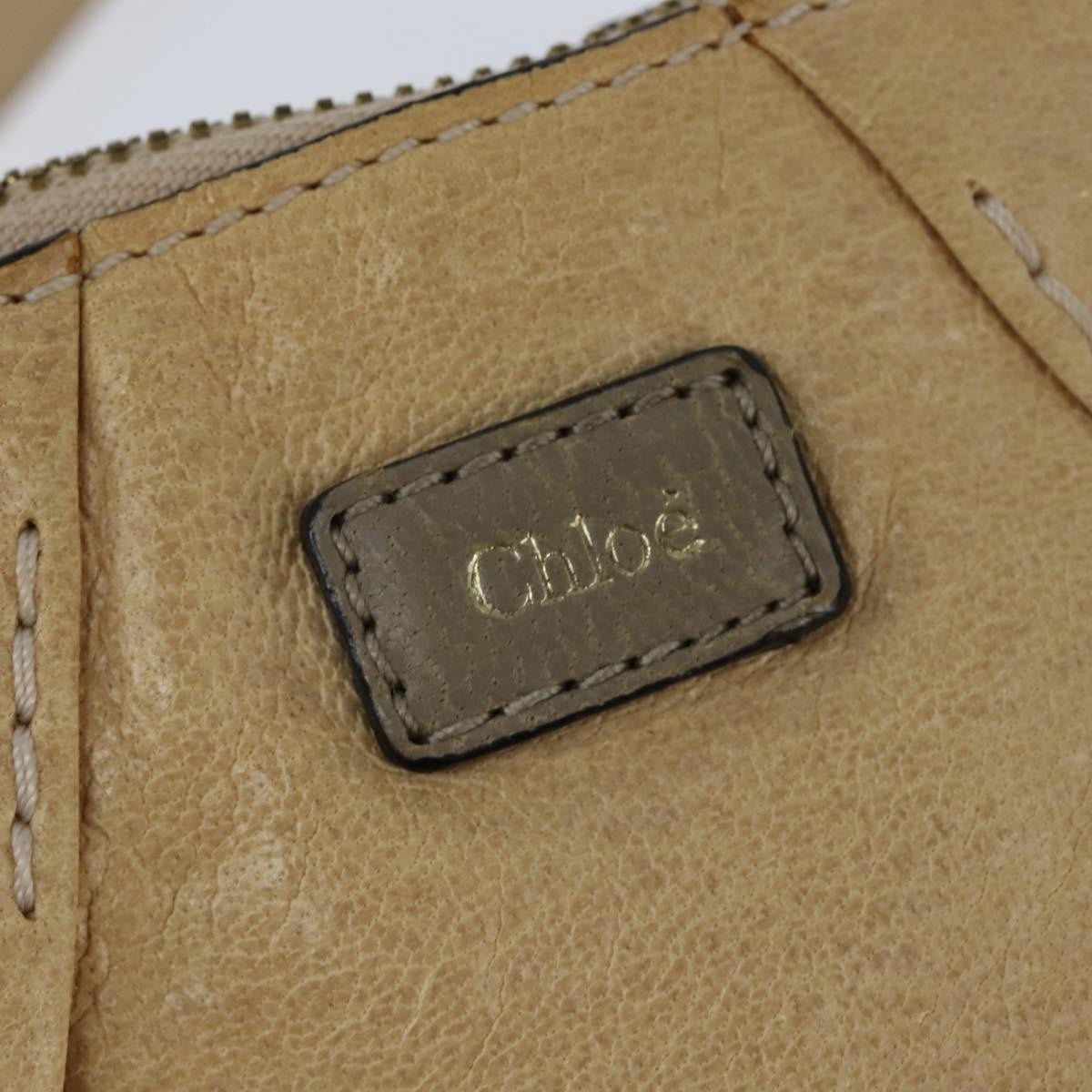 Chloe Vintage Shoulder Bag Leather, BEIGE, LEATHER, Shoulder bag