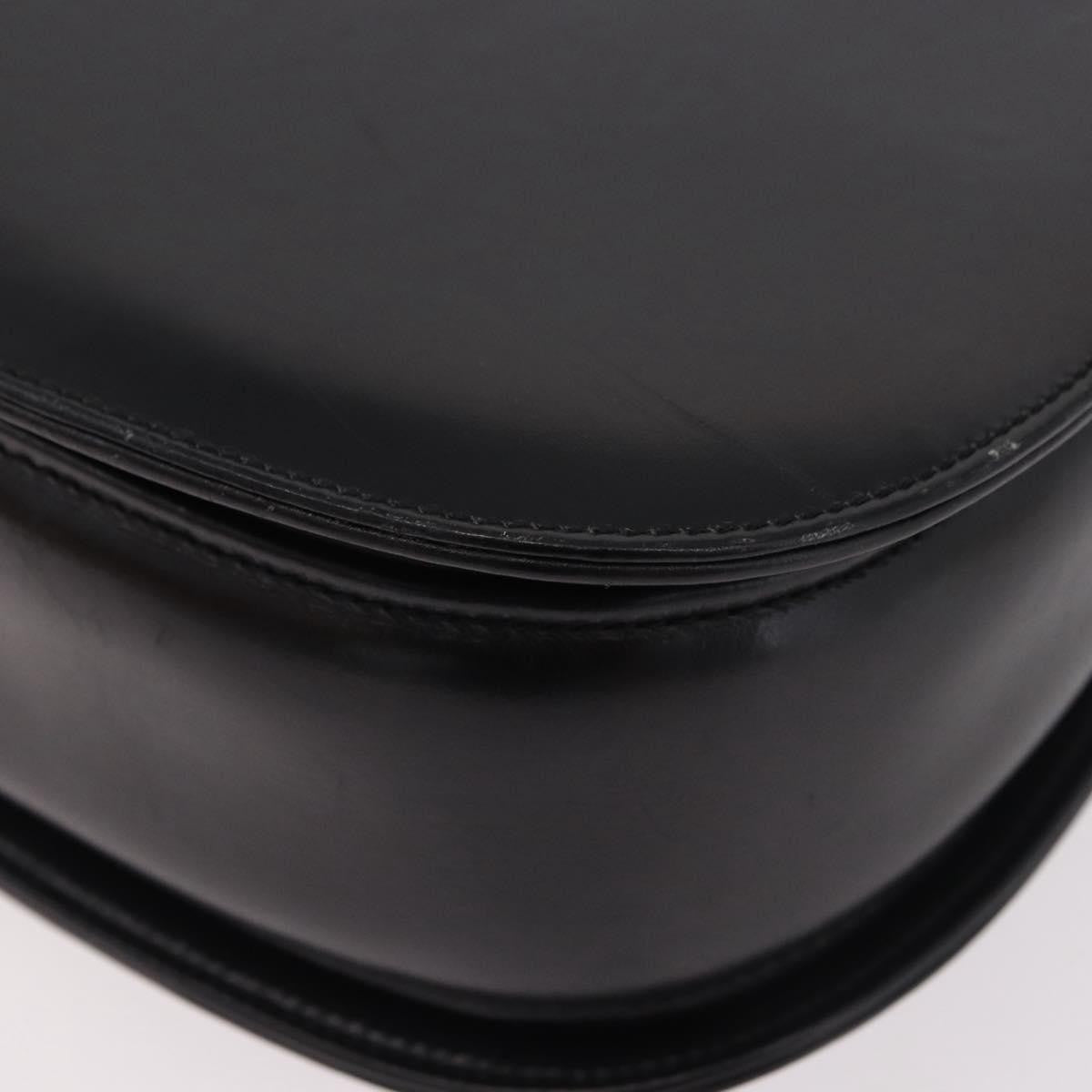 Gucci Vintage Convertible Bamboo Top Handle Bag Leather, Black, Leather, Handbag