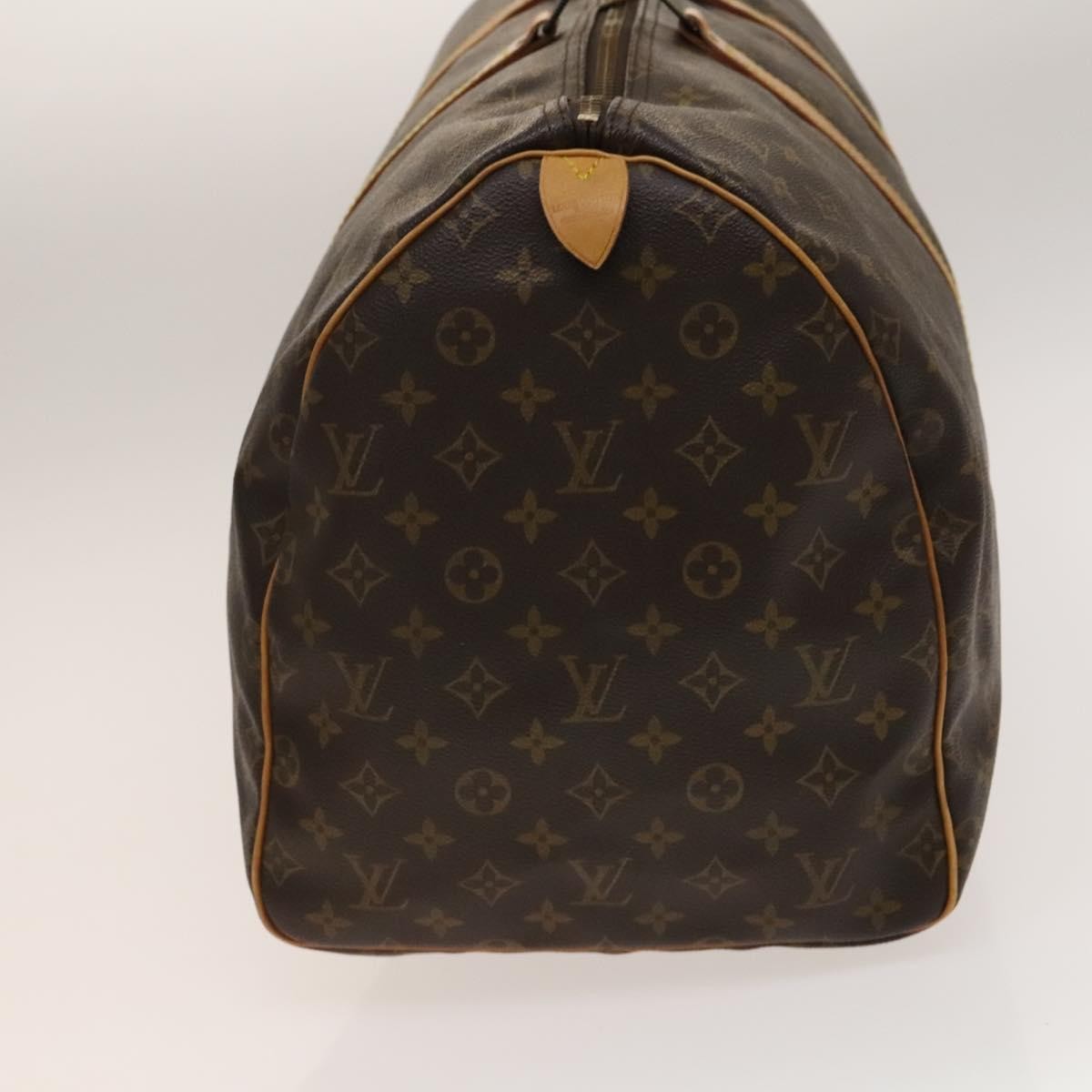 Louis Vuitton Keepall Bag Monogram Canvas, BROWN, CANVAS, Travel bag