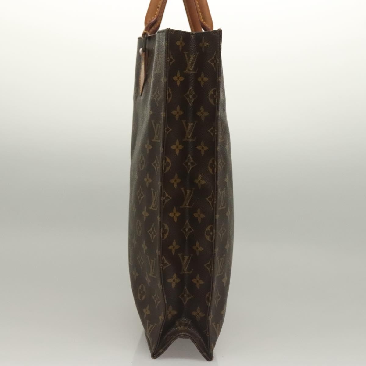 Louis Vuitton Sac Plat Bag Monogram Canvas, BROWN, CANVAS, Handbag