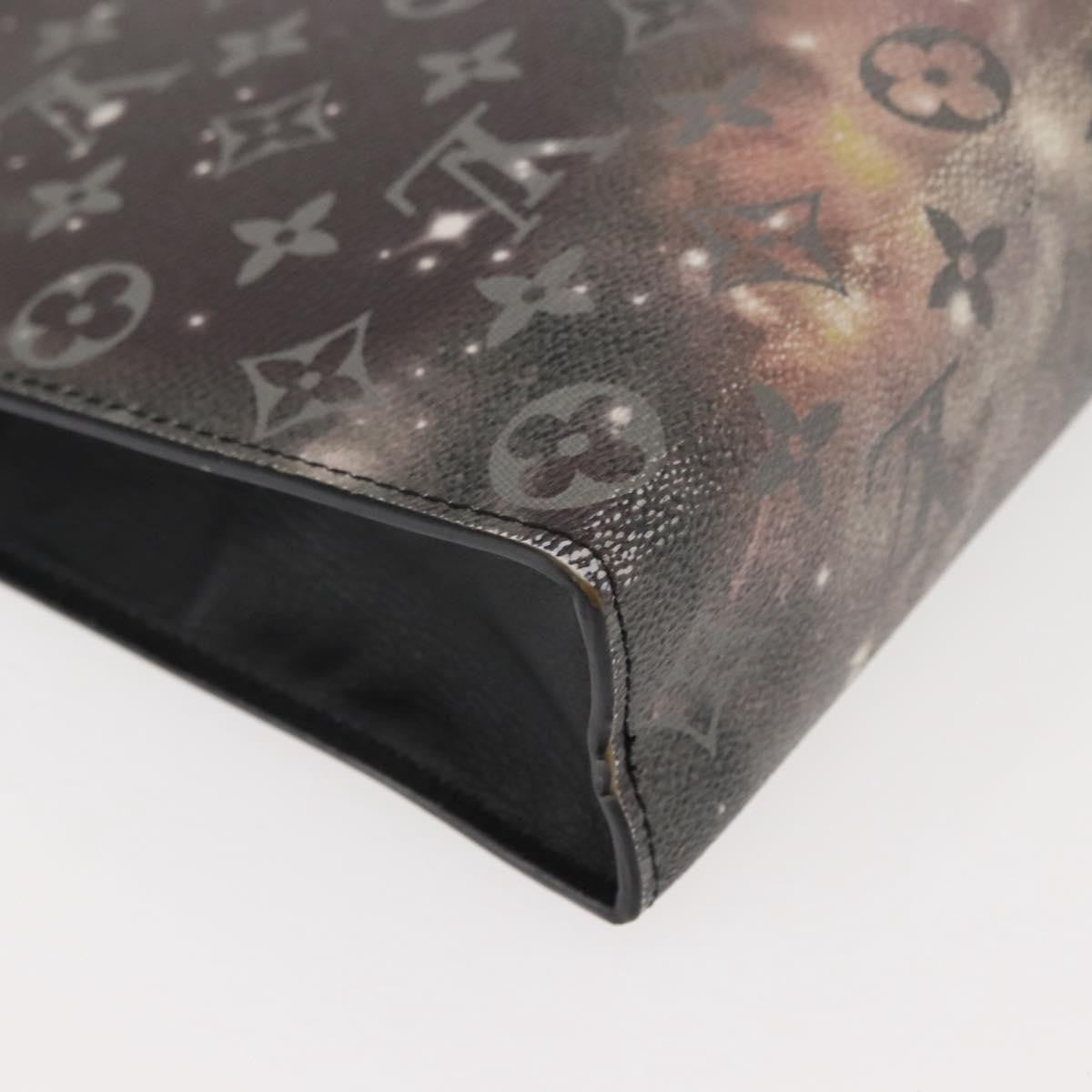 Louis Vuitton Pochette Voyage Monogram Eclipse Canvas, GRAY, CANVAS, Clutche & pouche
