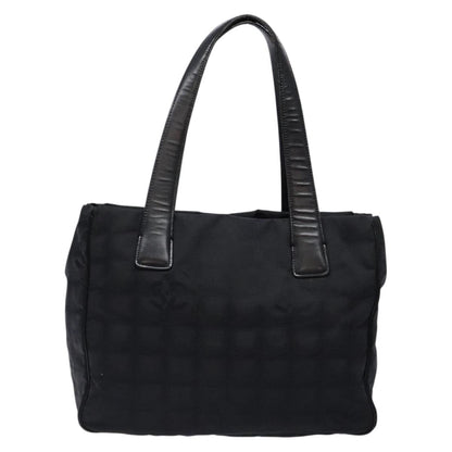 Chanel Travel Line Tote Nylon, BLACK, NYLON, Travel bag