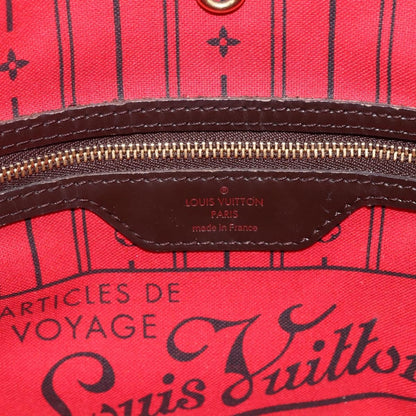 Louis Vuitton Neverfull Tote Damier, BROWN, CANVAS, Tote bag