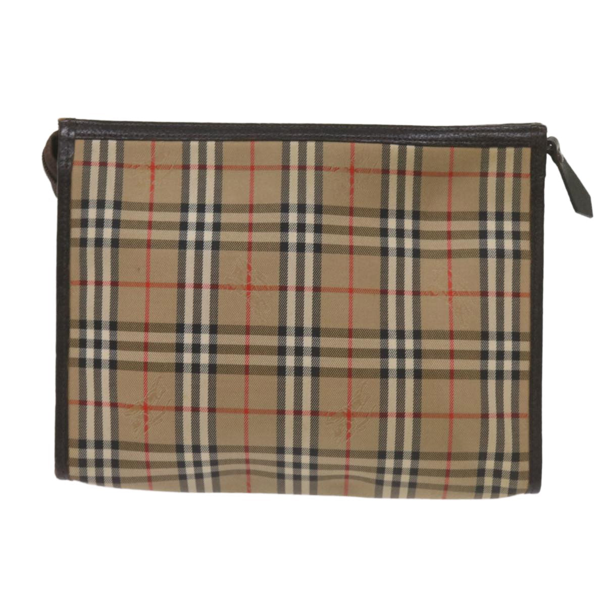 Burberry Nova check Pochette Canvas, BLACK, CANVAS, Clutche & pouche