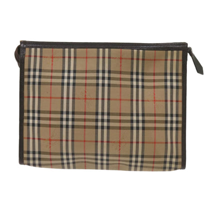 Burberry Nova check Pochette Canvas, BLACK, CANVAS, Clutche & pouche