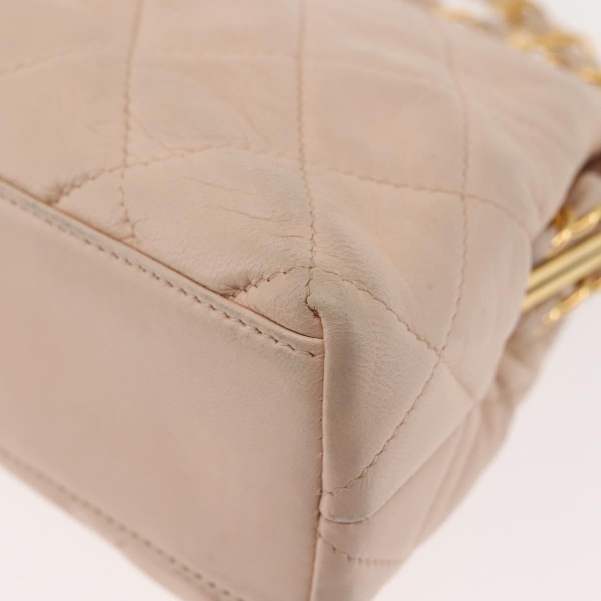 Chanel Kiss lock shoulder bag Leather, PINK, LEATHER, Shoulder bag