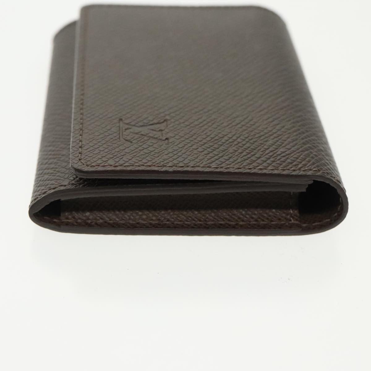 Louis Vuitton Envelope Business Card Holder Taiga Leather, BROWN, LEATHER, Card Holders