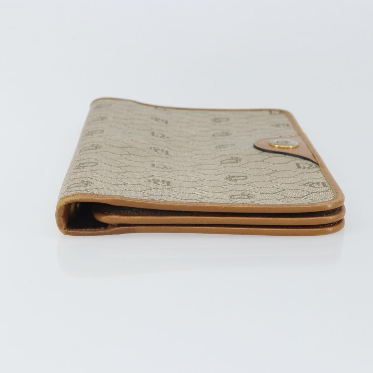 Christian Dior Vintage honeycomb clutch Canvas, BEIGE, CANVAS, Clutche & pouche
