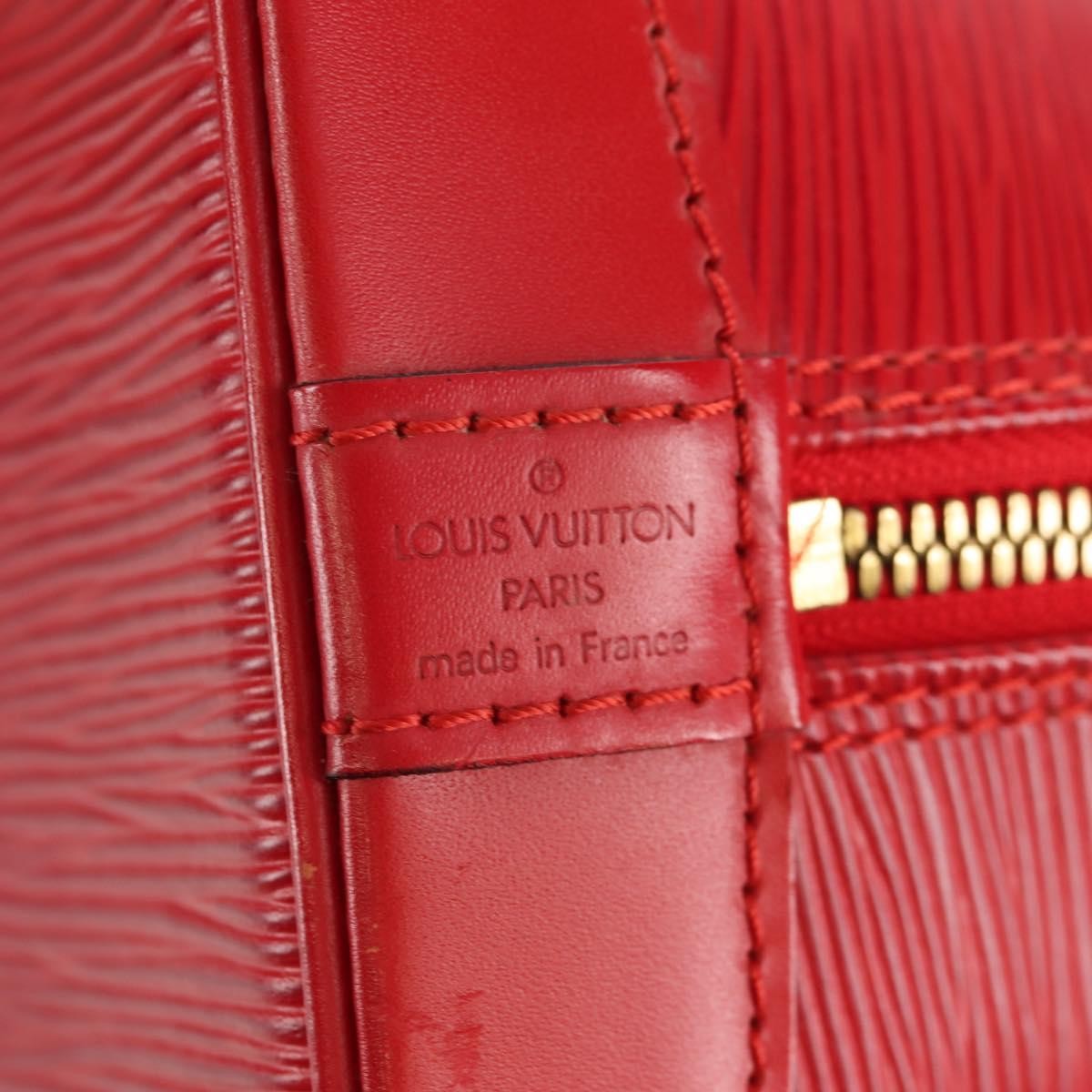 Louis Vuitton Vintage Alma Handbag Epi Leather, RED, LEATHER, Handbag