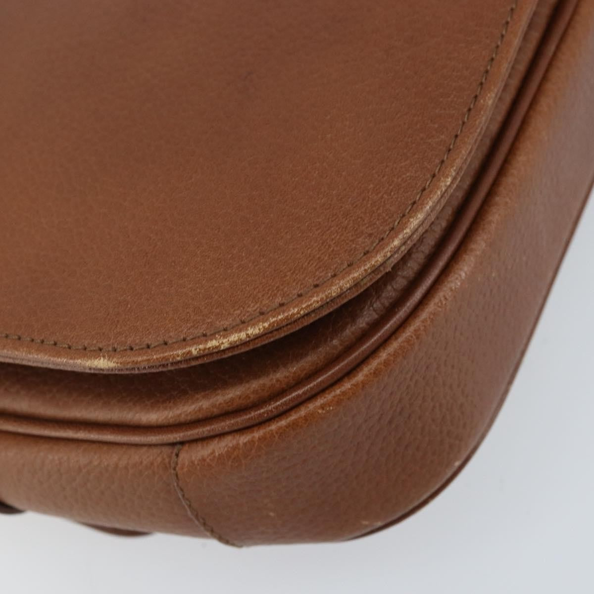 Burberry Flap Shoulder Bag Leather, BROWN, LEATHER, Shoulder bag