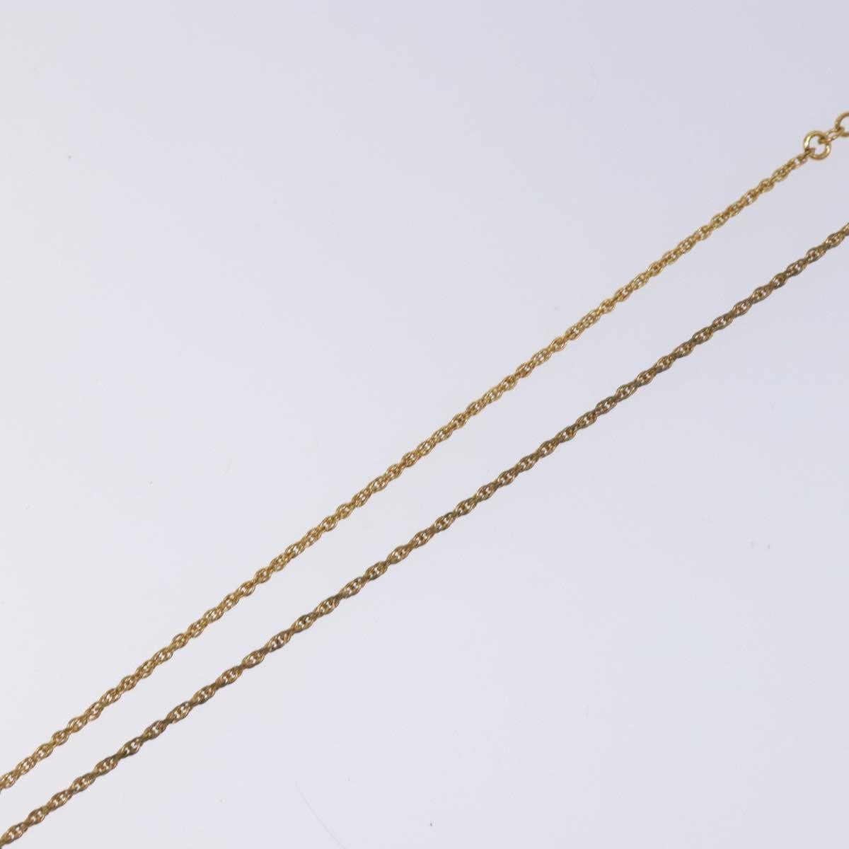 Christian Dior CD Round Pendant Necklace Metal, GOLD, METAL, Necklace