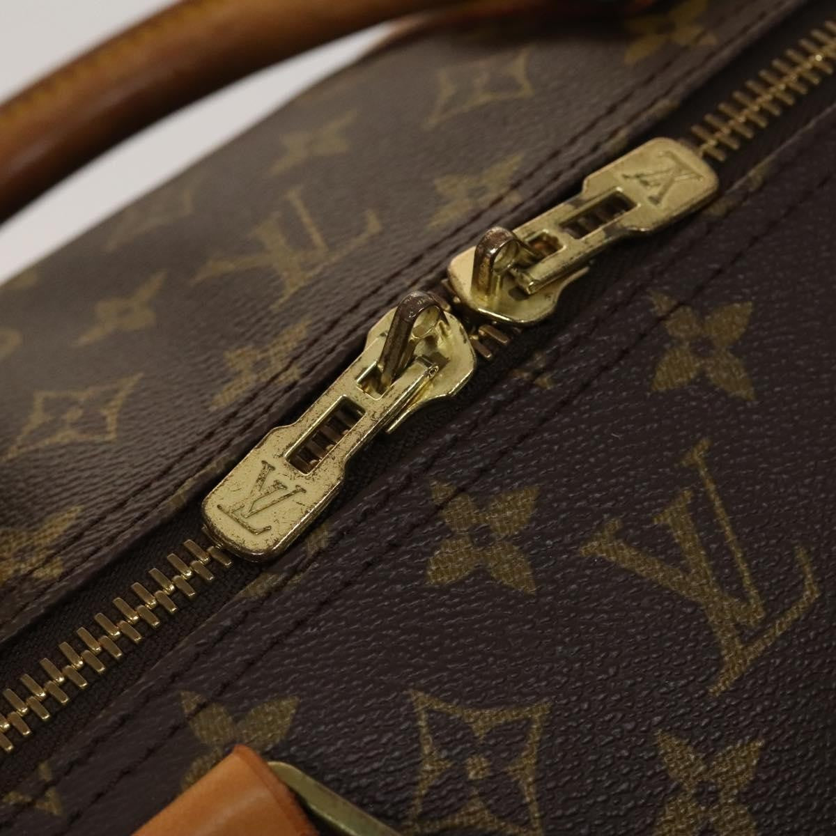 Louis Vuitton Keepall Bag Monogram Canvas, BROWN, CANVAS, Travel bag