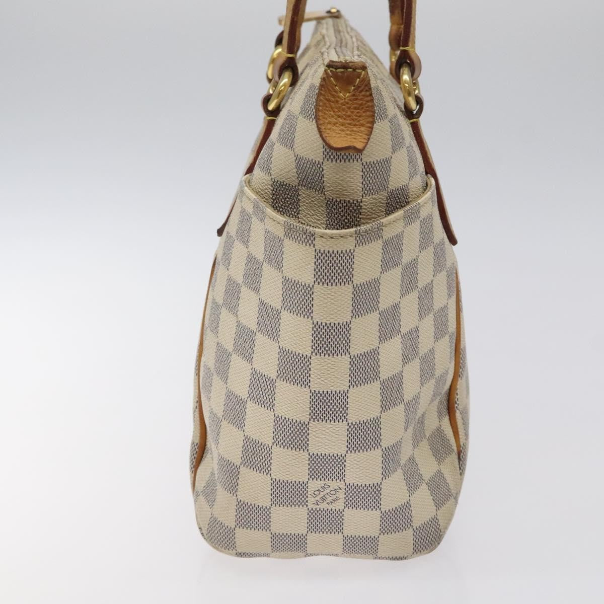 Louis Vuitton Totally Handbag Damier, WHITE, CANVAS, Handbag