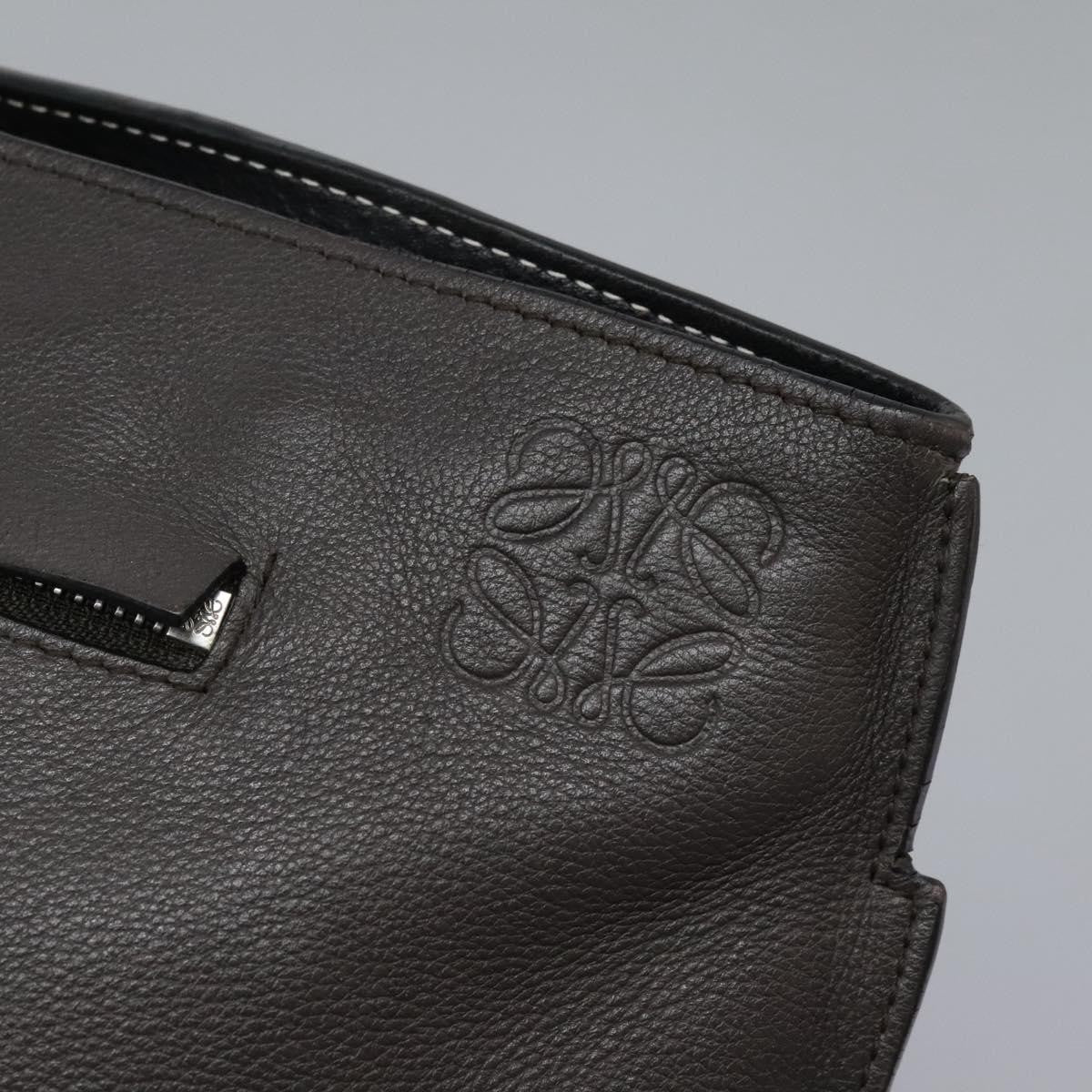 Loewe Anton Sling Bag Leather, Gray, Leather, Backpack