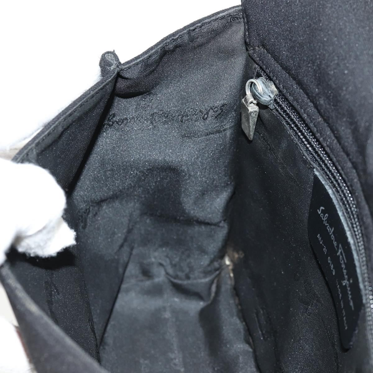 Salvatore Ferragamo Vintage Shoulder Bag Nylon, Black, Nylon, Shoulder Bag
