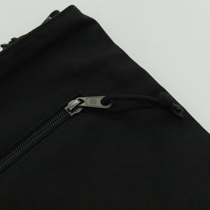 Balenciaga Logo Pouch Canvas, BLACK, CANVAS, Clutche & pouche