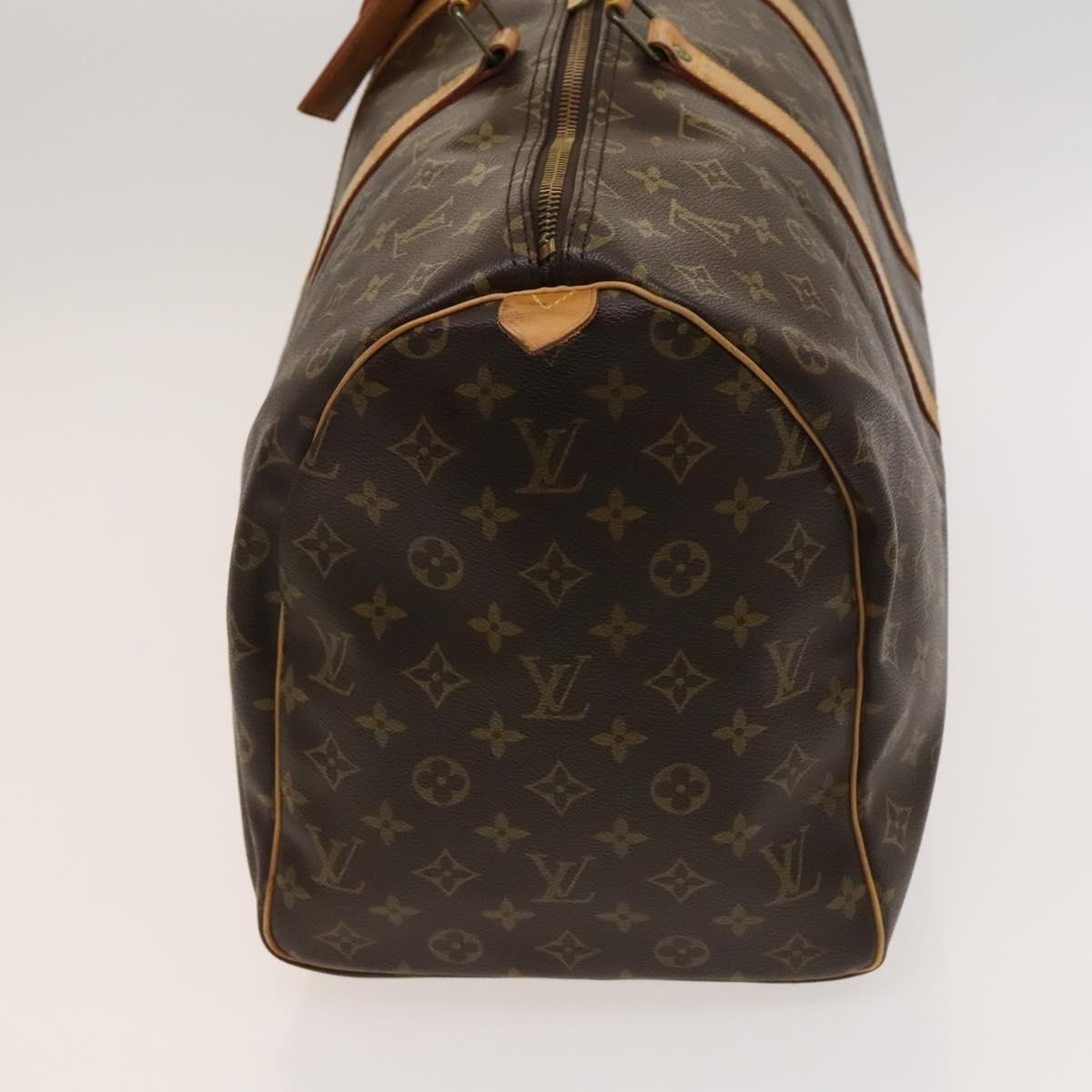 Louis Vuitton Keepall Bag Monogram Canvas, BROWN, CANVAS, Travel bag