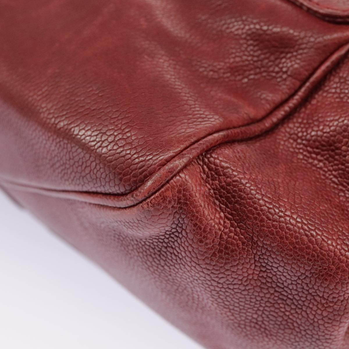Chanel Lax Accordion Camera Bag Leather, RED, LEATHER, Shoulder bag